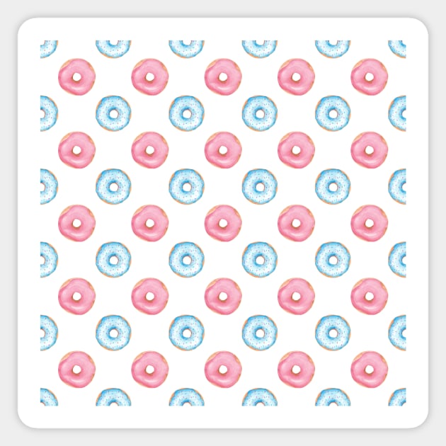 Donut pattern Sticker by shoko